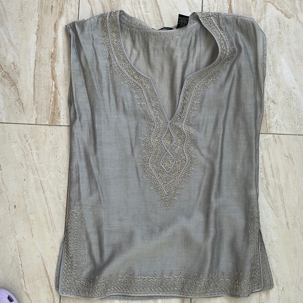 Grey with gold detailing tunic